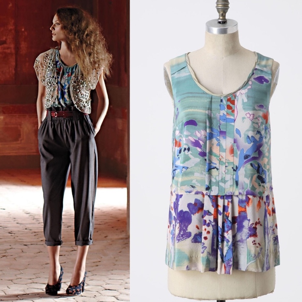Moulinette Soeurs Stippled Canvas Top